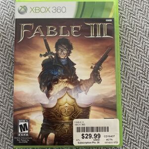 Fable III (Microsoft Xbox 360, 2010) With Manual